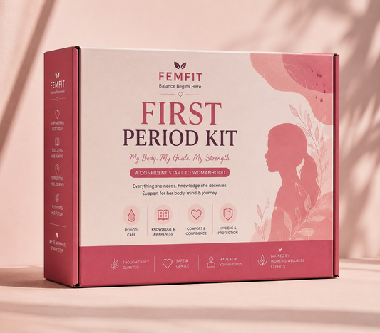 FemFit First Period Kit for young girls, mothers and caregivers